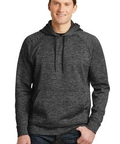 Sport-Tek Men's PosiCharge Electric Heather Fleece Hooded Pullover -Bulkthreads store 85113802