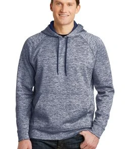 Sport-Tek Men's PosiCharge Electric Heather Fleece Hooded Pullover -Bulkthreads store 85119254