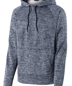 Sport-Tek Men's PosiCharge Electric Heather Fleece Hooded Pullover -Bulkthreads store 85119256