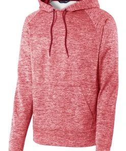 Sport-Tek Men's PosiCharge Electric Heather Fleece Hooded Pullover -Bulkthreads store 85120246