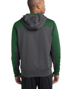 Sport-Tek Men's Tech Fleece Colorblock 1/4-Zip Hooded Sweatshirt -Bulkthreads store 85123766