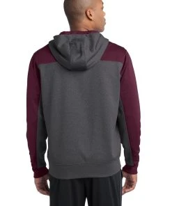 Sport-Tek Men's Tech Fleece Colorblock 1/4-Zip Hooded Sweatshirt -Bulkthreads store 85123948