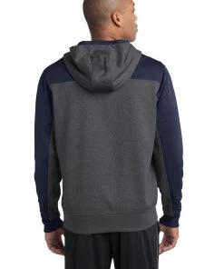 Sport-Tek Men's Tech Fleece Colorblock 1/4-Zip Hooded Sweatshirt -Bulkthreads store 85124288