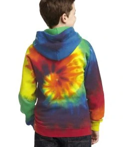 Port & Company Youth Tie-Dye Pullover Hooded Sweatshirt PC146Y -Bulkthreads store 85127634