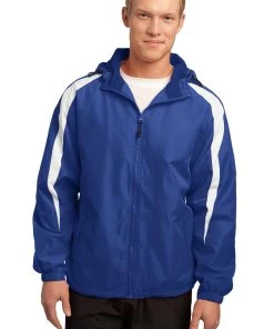 Sport-Tek Men's Fleece-Lined Colorblock Jacket -Bulkthreads store 85129531