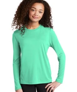 Sport-Tek Youth Posi-UV Pro Long Sleeve Tee YST420IS -Bulkthreads store 85130321