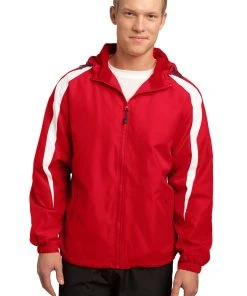 Sport-Tek Men's Fleece-Lined Colorblock Jacket -Bulkthreads store 85130330