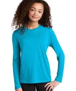 Sport-Tek Youth Posi-UV Pro Long Sleeve Tee YST420IS -Bulkthreads store 85130748