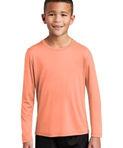 Sport-Tek Youth Posi-UV Pro Long Sleeve Tee YST420IS -Bulkthreads store 85130961