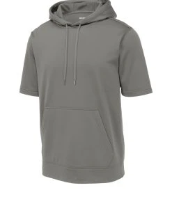 Sport-Tek Men's Sport-Wick Fleece Short Sleeve Hooded Pullover -Bulkthreads store 85130972