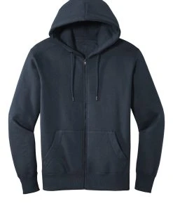 District Perfect Weight Fleece Full-Zip Hoodie DT1103 -Bulkthreads store 85131393