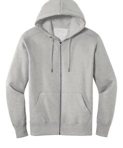 District Perfect Weight Fleece Full-Zip Hoodie DT1103 -Bulkthreads store 85131654