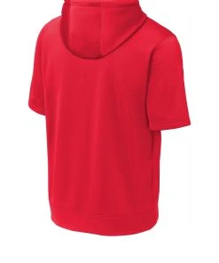 Sport-Tek Men's Sport-Wick Fleece Short Sleeve Hooded Pullover -Bulkthreads store 85132118