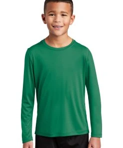 Sport-Tek Youth Posi-UV Pro Long Sleeve Tee YST420IS -Bulkthreads store 85132132