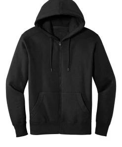 District Perfect Weight Fleece Full-Zip Hoodie DT1103 -Bulkthreads store 85132315