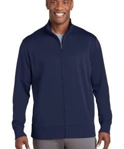 Sport-Tek Men's Sport-Wick Fleece Full-Zip Jacket -Bulkthreads store 85137120