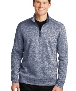Sport-Tek Men's PosiCharge Electric Heather Fleece 1/4-Zip Pullover -Bulkthreads store 85138157