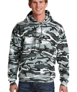 Port & Company - Men's Core Fleece Camo Pullover Hooded Sweatshirt -Bulkthreads store 85146487