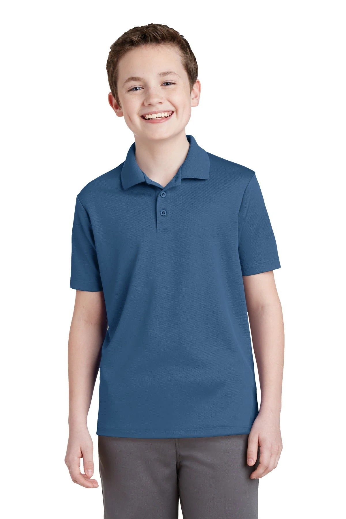 Sport-Tek Youth PosiCharge RacerMesh Polo YST640 2 Sport-Tek Youth PosiCharge RacerMesh Polo YST640 - Image 2