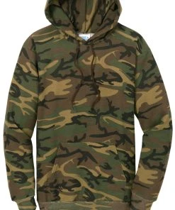 Port & Company - Men's Core Fleece Camo Pullover Hooded Sweatshirt -Bulkthreads store 85146956