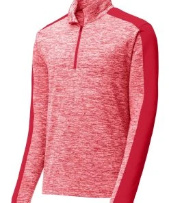 Sport-Tek Men's PosiCharge Electric Heather Colorblock 1/4-Zip Pullover -Bulkthreads store 85157918