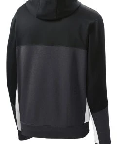Sport-Tek Men's Tech Fleece Colorblock Full-Zip Hooded Jacket -Bulkthreads store 85161568
