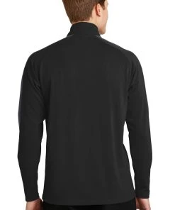 Sport-Tek Men's Sport-Wick Textured Colorblock 1/4-Zip Pullover -Bulkthreads store 85163611