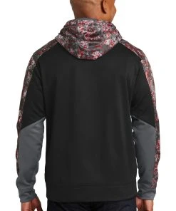 Sport-Tek Men's Sport-Wick Mineral Freeze Fleece Colorblock Hooded Pullover -Bulkthreads store 85164295