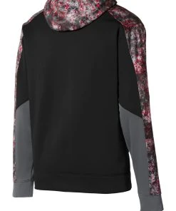 Sport-Tek Men's Sport-Wick Mineral Freeze Fleece Colorblock Hooded Pullover -Bulkthreads store 85164297