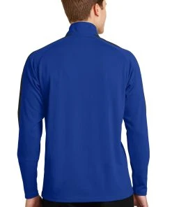 Sport-Tek Men's Sport-Wick Textured Colorblock 1/4-Zip Pullover -Bulkthreads store 85164792
