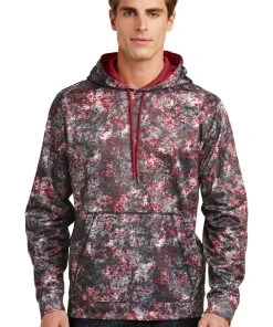 Sport-Tek Men's Sport-Wick Mineral Freeze Fleece Hooded Pullover -Bulkthreads store 85165843