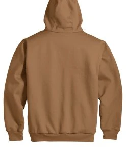 CornerStone Men's Heavyweight Full-Zip Hooded Sweatshirt With Thermal Lining CS620 -Bulkthreads store 85167002