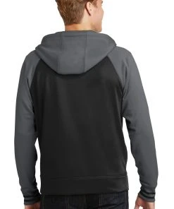 Sport-Tek Men's Sport-Wick Varsity Fleece Full-Zip Hooded Jacket -Bulkthreads store 85169031