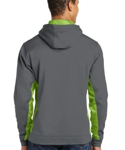 Sport-Tek Men's Sport-Wick CamoHex Fleece Colorblock Hooded Pullover -Bulkthreads store 85169398