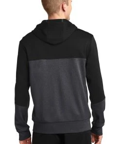 Sport-Tek Men's Tech Fleece Colorblock Full-Zip Hooded Jacket -Bulkthreads store 85169410