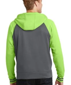 Sport-Tek Men's Sport-Wick Varsity Fleece Full-Zip Hooded Jacket -Bulkthreads store 85169627