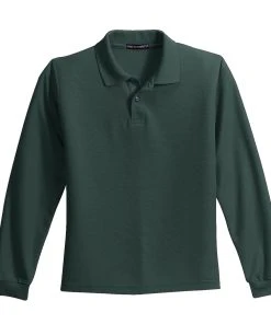 Port Authority Youth Long Sleeve Silk Touch Polo. Y500LS -Bulkthreads store 85169994