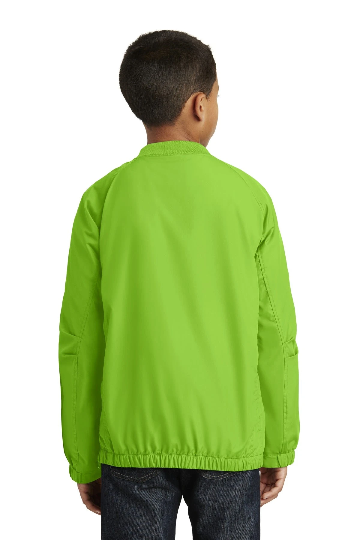 Sport-Tek Youth V-Neck Raglan Wind Shirt YST72 3 Sport-Tek Youth V-Neck Raglan Wind Shirt YST72 - Image 3