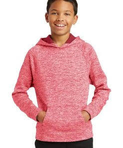 Sport-Tek Youth PosiCharge Electric Heather Fleece Hooded Pullover YST225 -Bulkthreads store 85172030