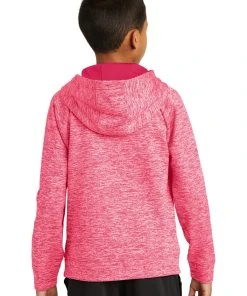 Sport-Tek Youth PosiCharge Electric Heather Fleece Hooded Pullover YST225 -Bulkthreads store 85172322
