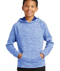 Sport-Tek Youth PosiCharge Electric Heather Fleece Hooded Pullover YST225 -Bulkthreads store 85172815
