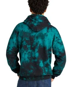 Port & Company - Men's Crystal Tie-Dye Pullover Hoodie -Bulkthreads store 85173307