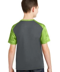 Sport-Tek Youth CamoHex Colorblock Tee YST371 -Bulkthreads store 85174892