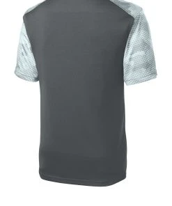 Sport-Tek Youth CamoHex Colorblock Tee YST371 -Bulkthreads store 85174985