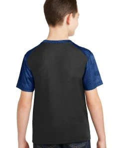 Sport-Tek Youth CamoHex Colorblock Tee YST371 -Bulkthreads store 85175084