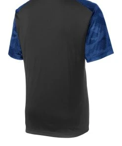 Sport-Tek Youth CamoHex Colorblock Tee YST371 -Bulkthreads store 85175086
