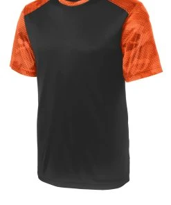 Sport-Tek Youth CamoHex Colorblock Tee YST371 -Bulkthreads store 85175404