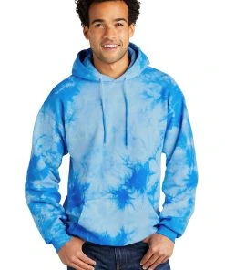 Port & Company - Men's Crystal Tie-Dye Pullover Hoodie -Bulkthreads store 85176823