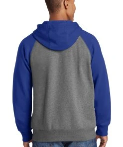 Sport-Tek Men's Raglan Colorblock Full-Zip Hooded Fleece Jacket 25 Sport-Tek Men's Raglan Colorblock Full-Zip Hooded Fleece Jacket -Bulkthreads store 85183608