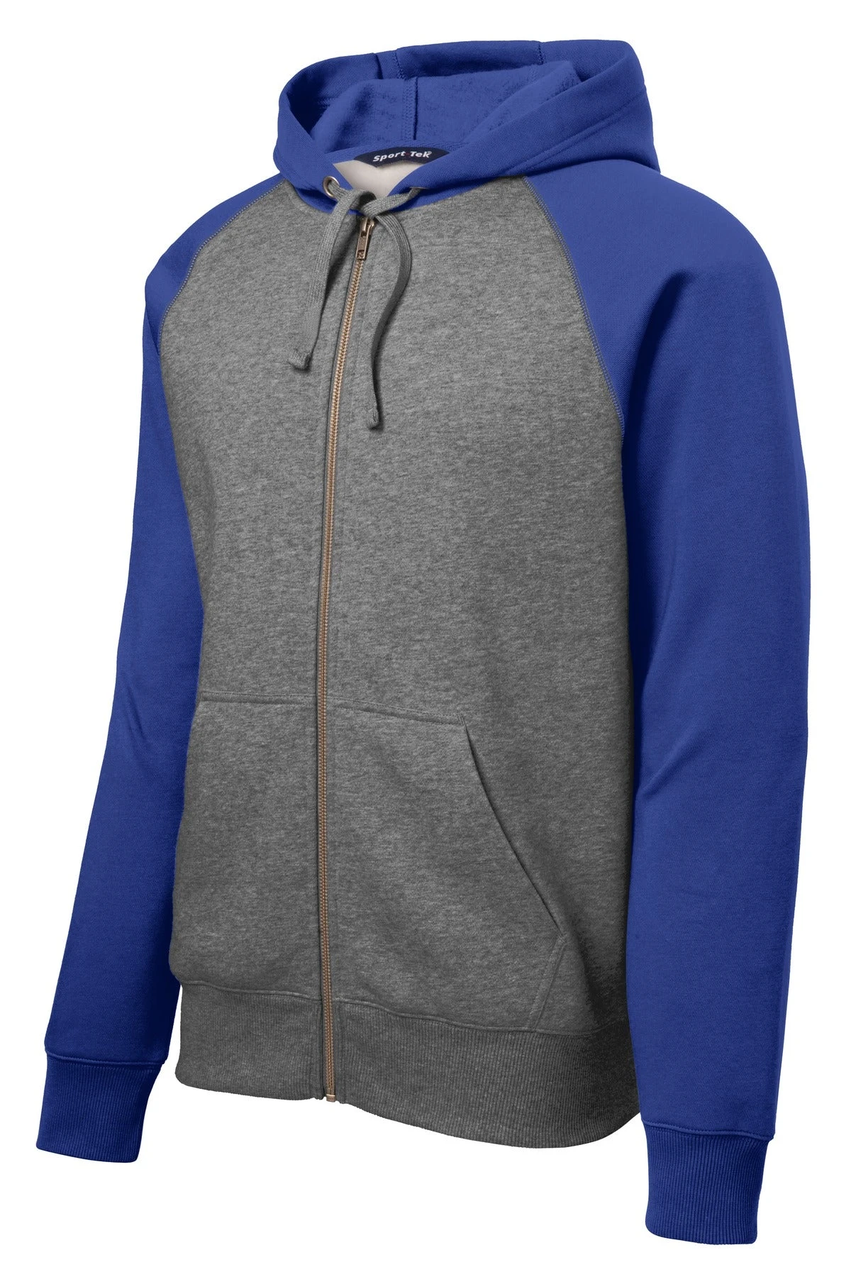 Sport-Tek Men's Raglan Colorblock Full-Zip Hooded Fleece Jacket 11 Sport-Tek Men's Raglan Colorblock Full-Zip Hooded Fleece Jacket - Image 11